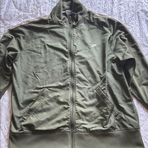 Nike Olive Green Windbreaker Jacket